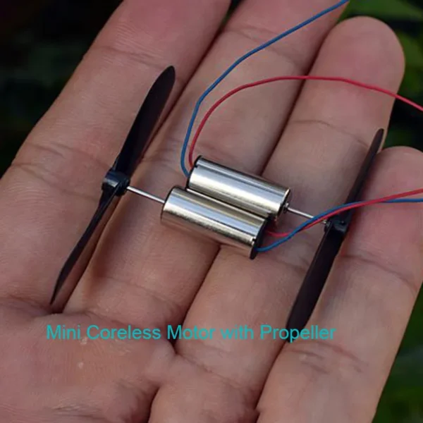 Mini Motor DC 3V 4.2V 54000RPM com Hélice para Drone - Image 3