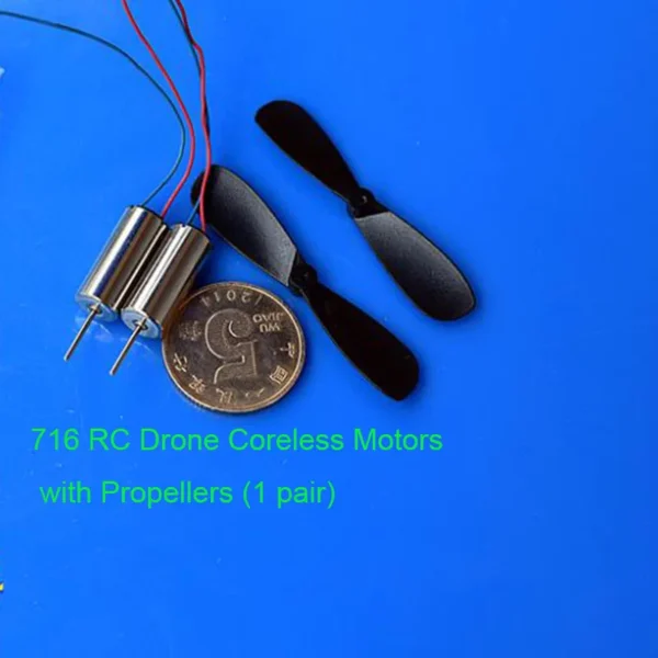 Mini Motor DC 3V 4.2V 54000RPM com Hélice para Drone - Image 5