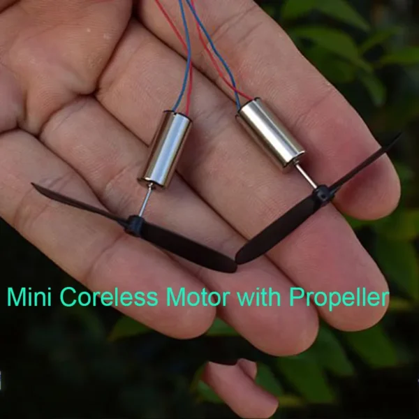 Mini Motor DC 3V 4.2V 54000RPM com Hélice para Drone - Image 2