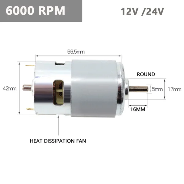Motor DC 12v/24v de Potência - Image 12
